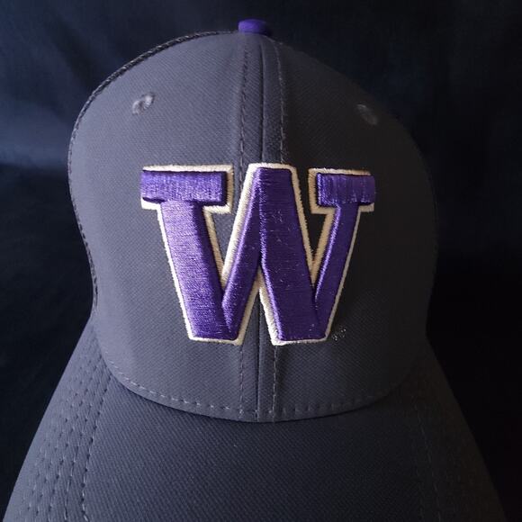 Washington Huskies Nike Classic 99 Dri-Fit NCAA Size M / L Gray Cap Mesh Hat - Picture 6 of 9